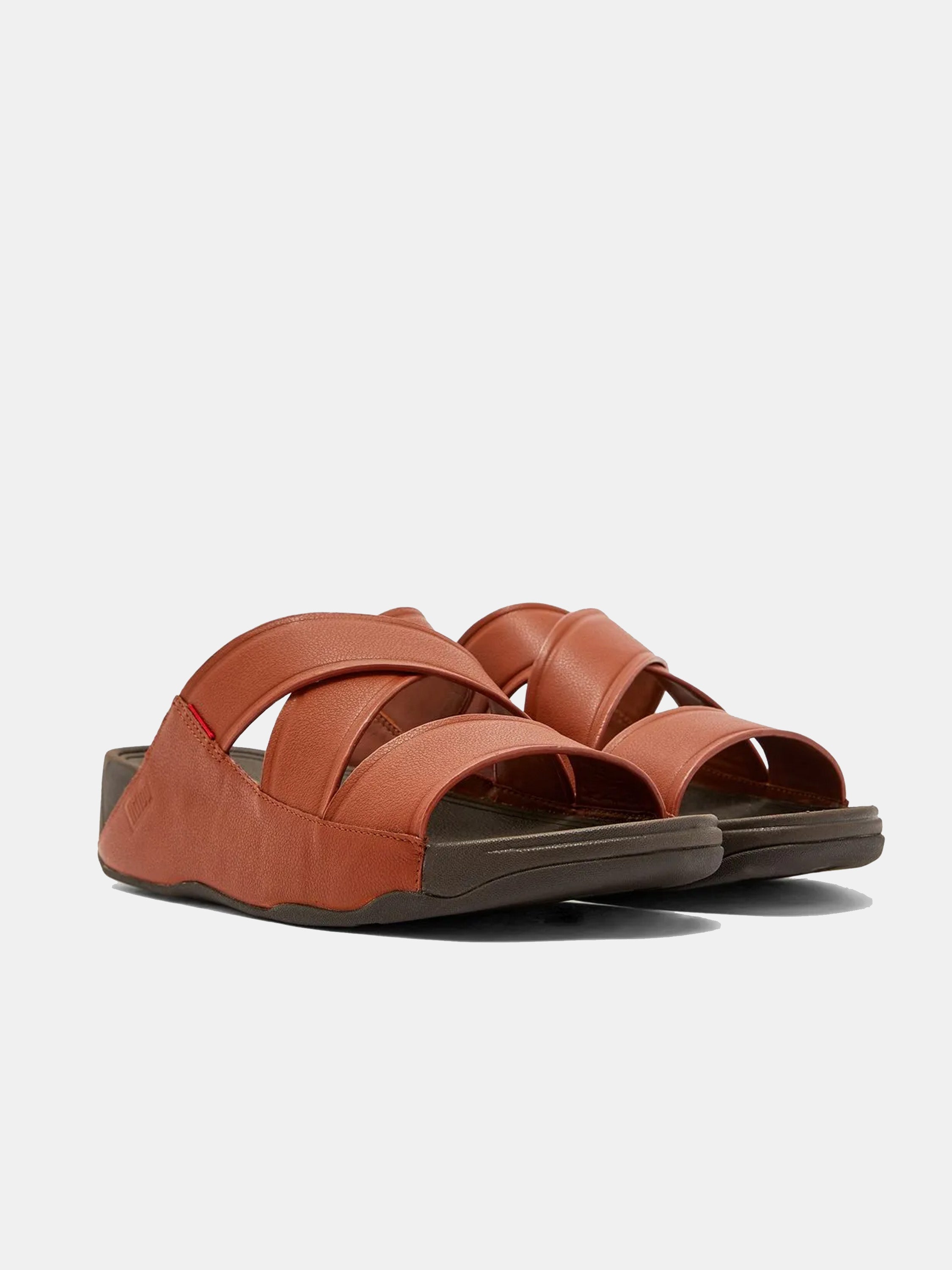 Fitflop Men's Chi Leather Slides #color_Tan
