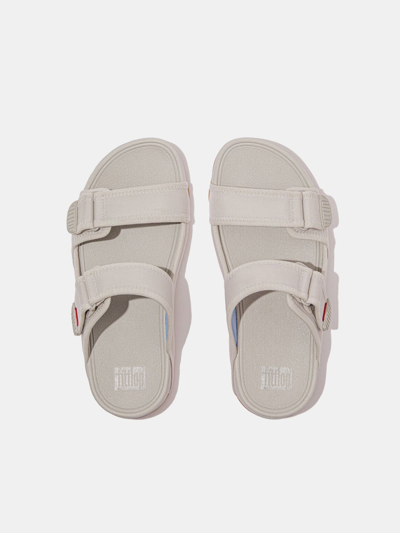 Fitflop Men's Gogh Moc Adjustable Water-Resistant Slides #color_Gray