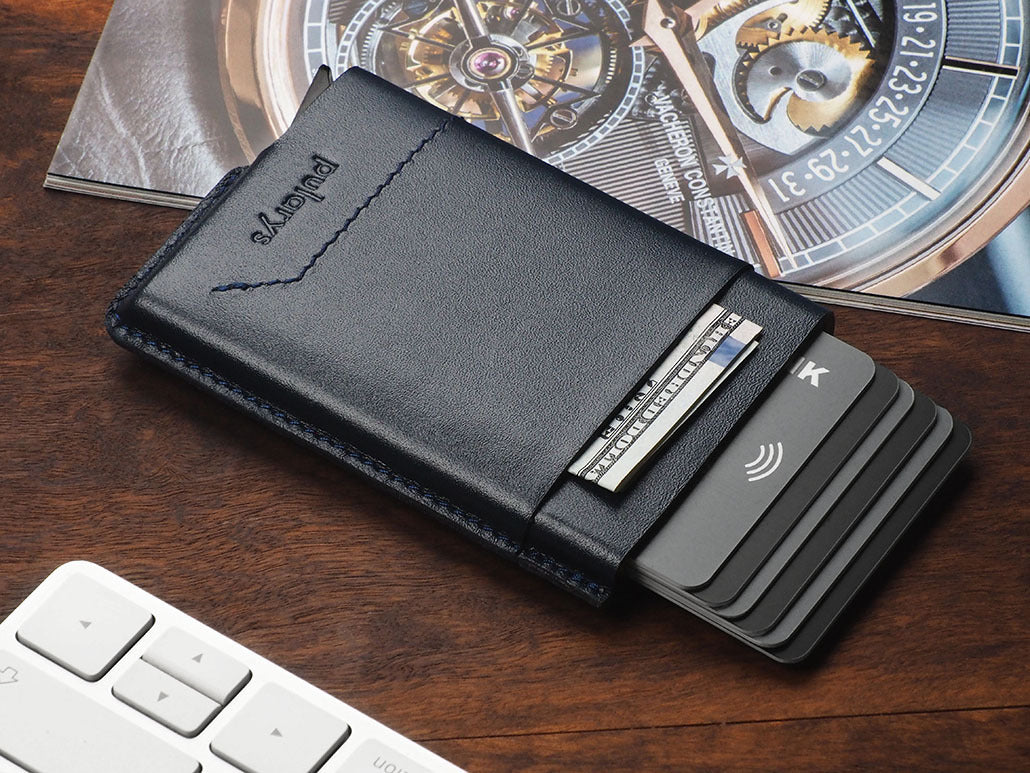 Pularys GOBI Wallet - Italia Leather #color_Navy
