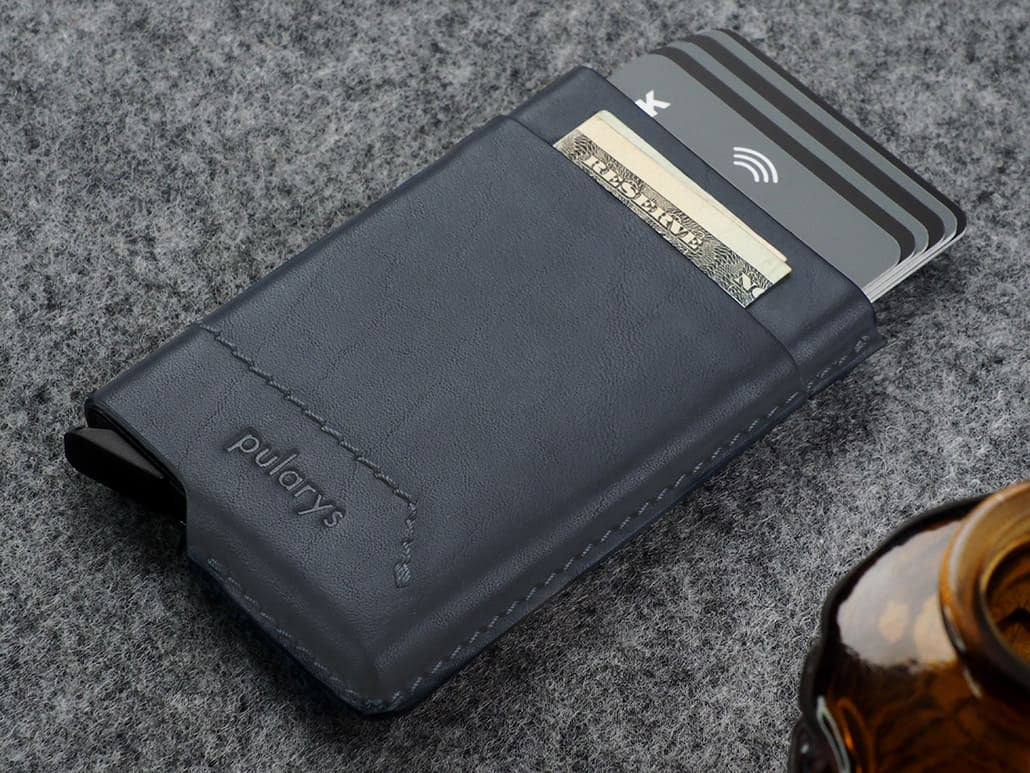 Pularys GOBI Wallet - Nomad Leather #color_Navy