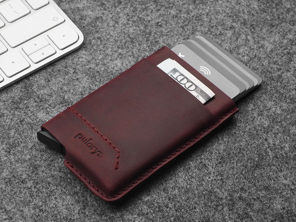 Pularys GOBI Wallet - Hunter Leather #color_Maroon
