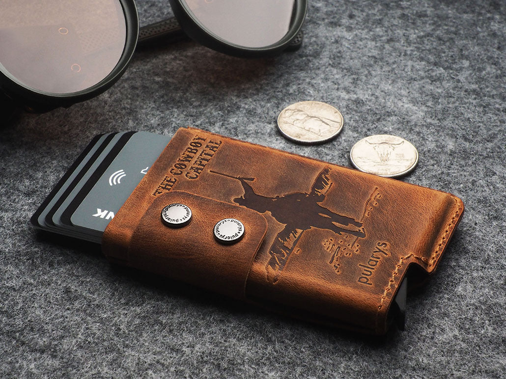 Pularys Funky - The Cowboy Capital Decor Wallet #color_Brown