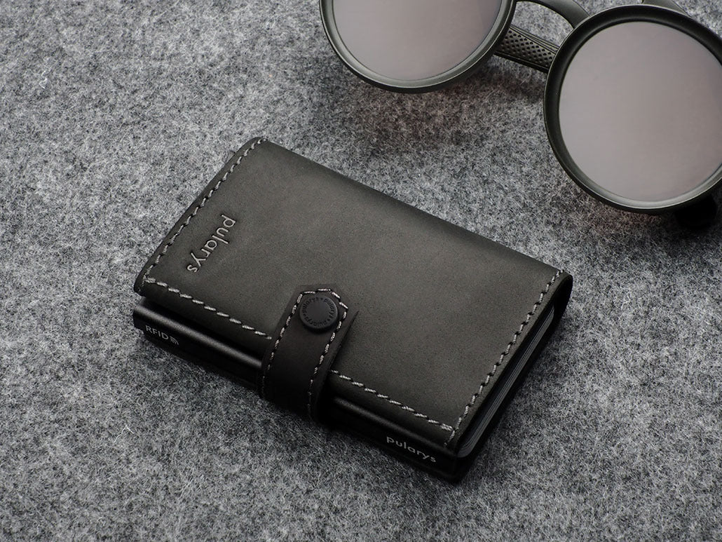 Pularys Hiker Wallet - Hunter Leather #color_Black