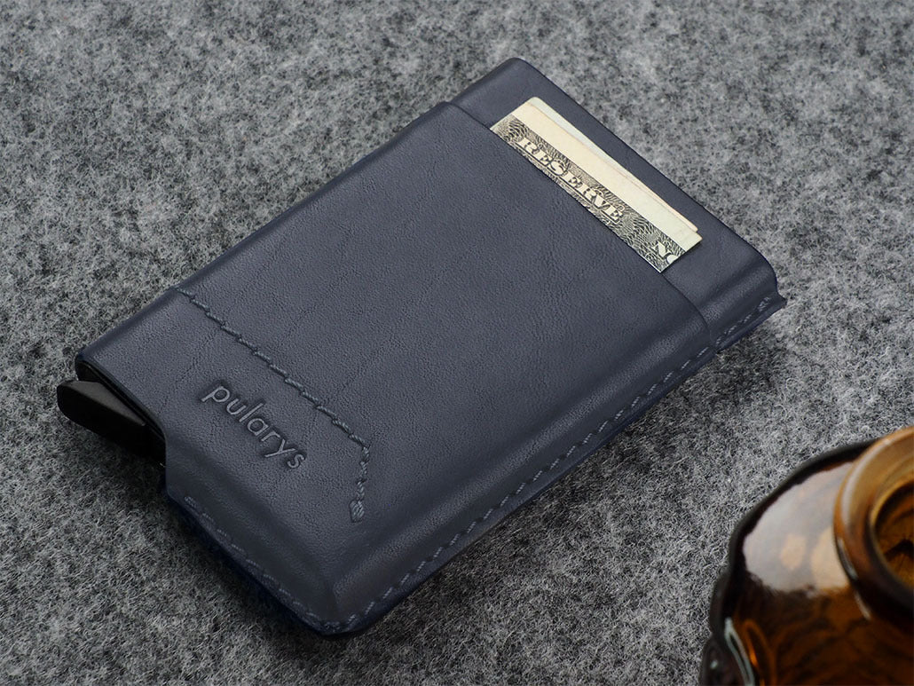 Pularys GOBI Wallet - Nomad Leather #color_Navy