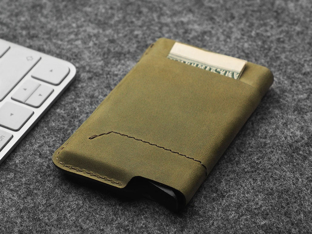 Pularys GOBI Wallet - Hunter Leather #color_Olive