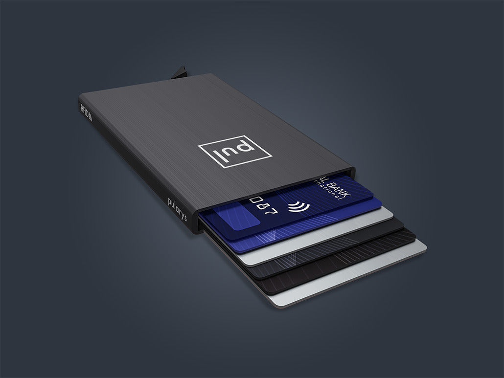 Pularys Zen Credit Card Holder - Brushed Aluminum #color_Gray