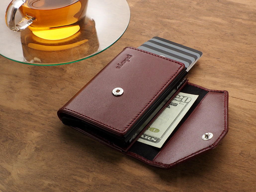 Pularys Porter Go wallet - Italia Leather #color_Maroon
