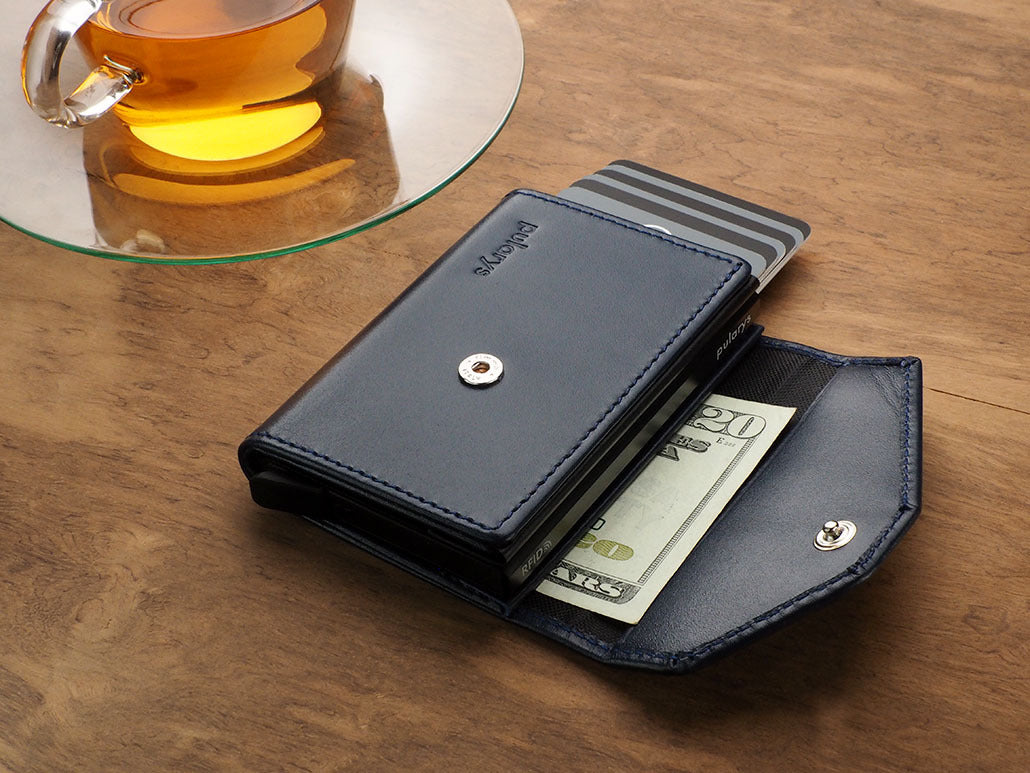 Pularys Porter Go wallet - Italia Leather #color_Navy