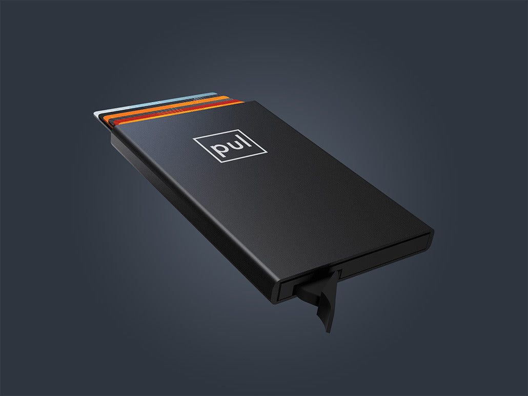 Pularys Zen Credit Card Holder - Aluminum #color_Black