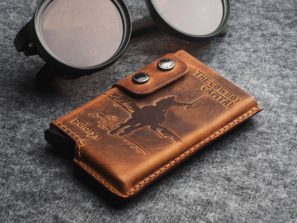 Pularys Funky - The Cowboy Capital Decor Wallet #color_Brown