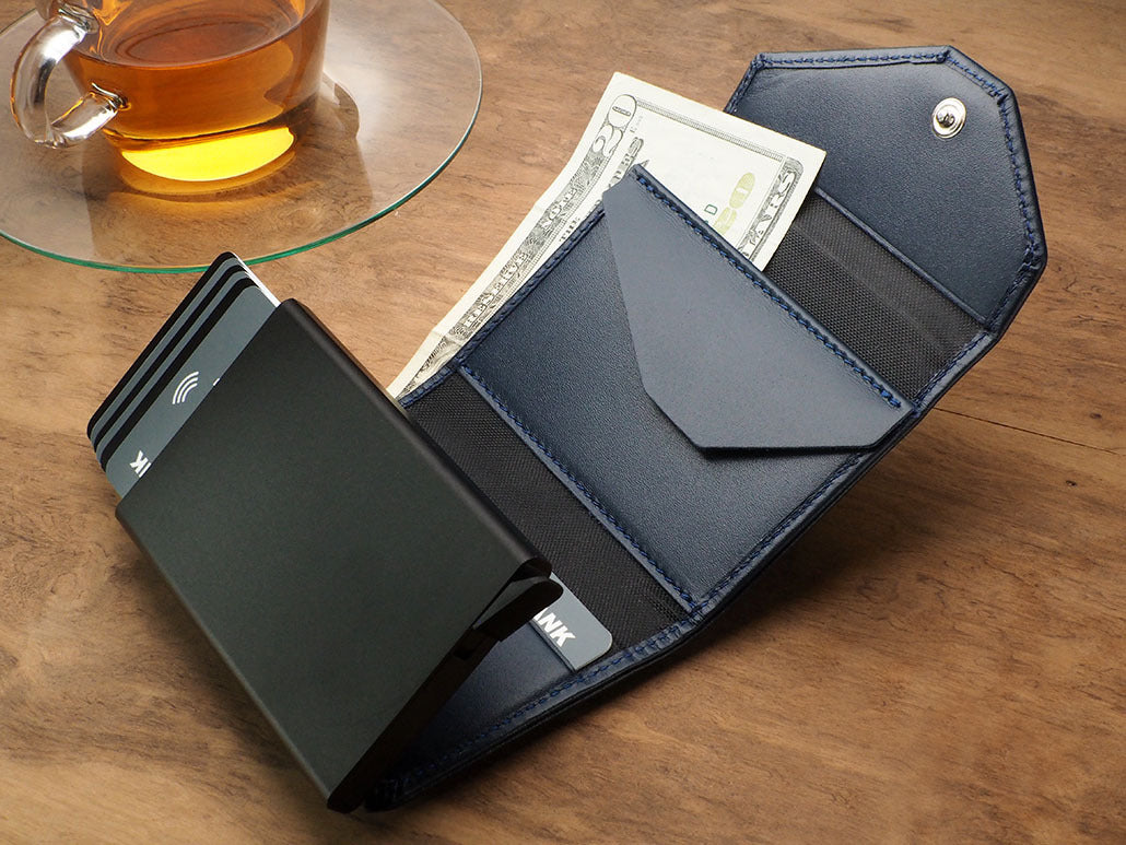 Pularys Porter Go wallet - Italia Leather #color_Navy