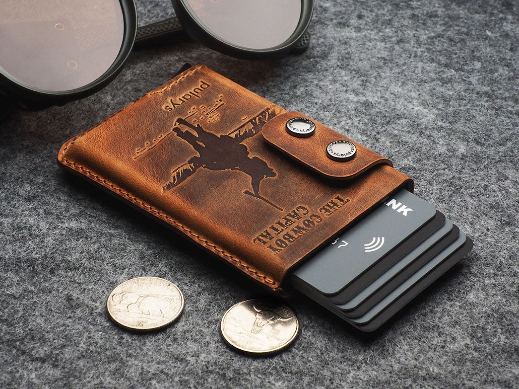 Pularys Funky - The Cowboy Capital Decor Wallet #color_Brown