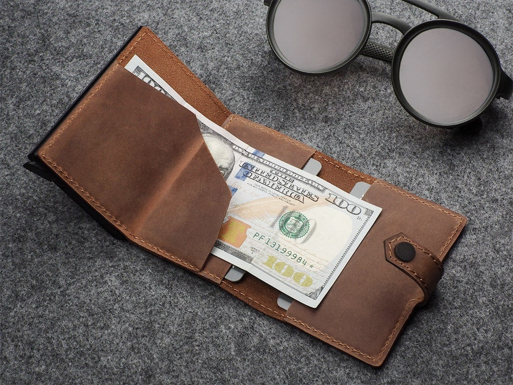 Pularys Hiker Wallet - Hunter Leather #color_Cognac