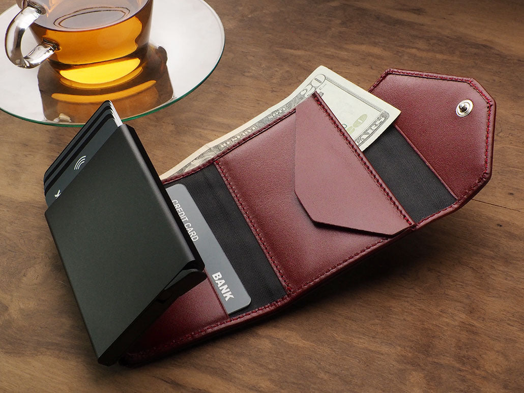 Pularys Porter Go wallet - Italia Leather #color_Maroon