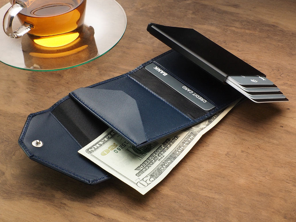 Pularys Porter Go wallet - Italia Leather #color_Navy