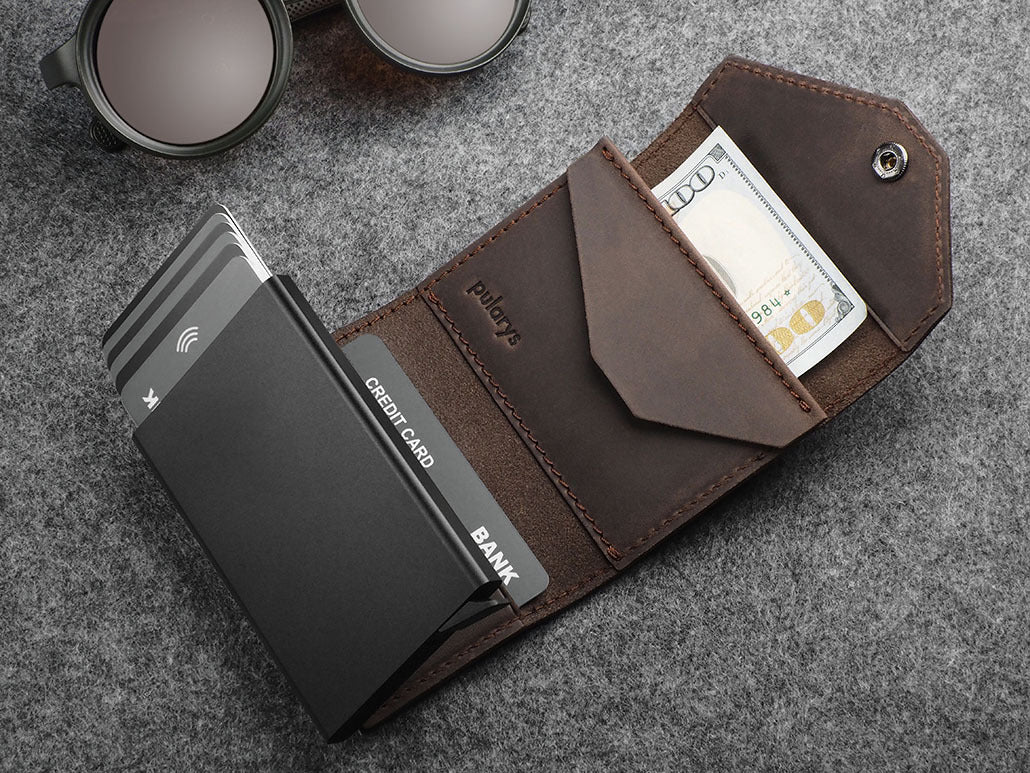 Pularys Porter Go Wallet - Hunter Leather #color_Brown