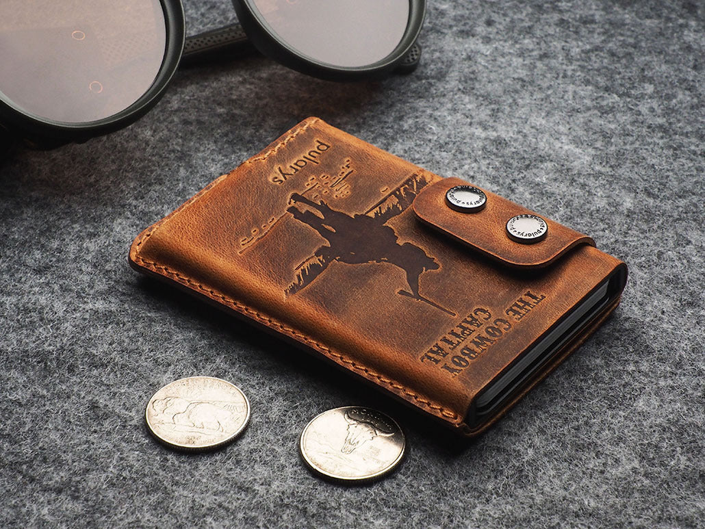 Pularys Funky - The Cowboy Capital Decor Wallet #color_Brown