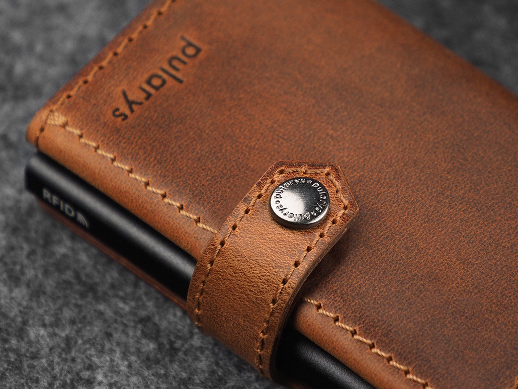 Pularys Hiker Wallet - Saddle Leather #color_Brown