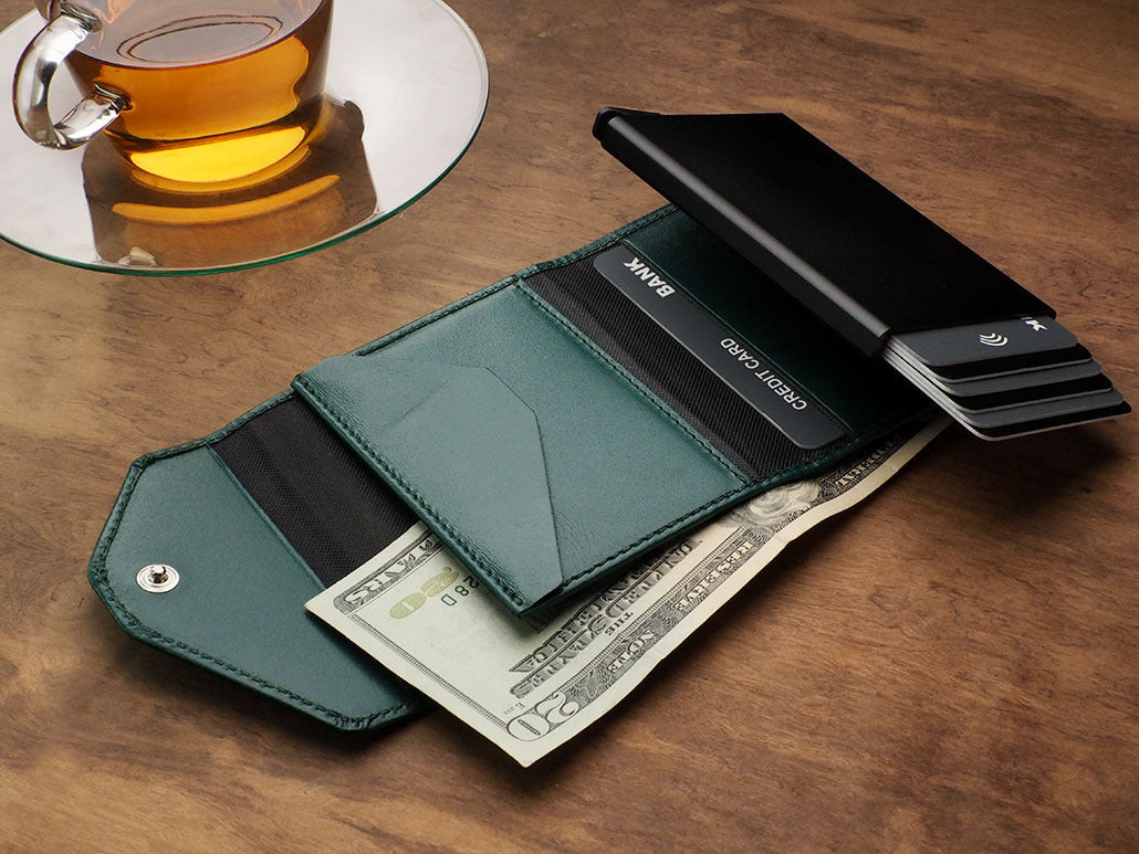 Pularys Porter Go wallet - Italia Leather #color_Green