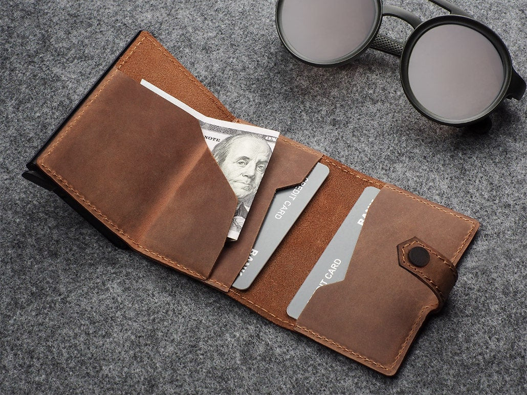 Pularys Hiker Wallet - Hunter Leather #color_Cognac