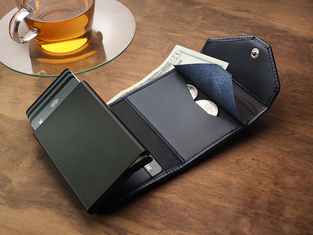 Pularys Porter Go wallet - Italia Leather #color_Navy