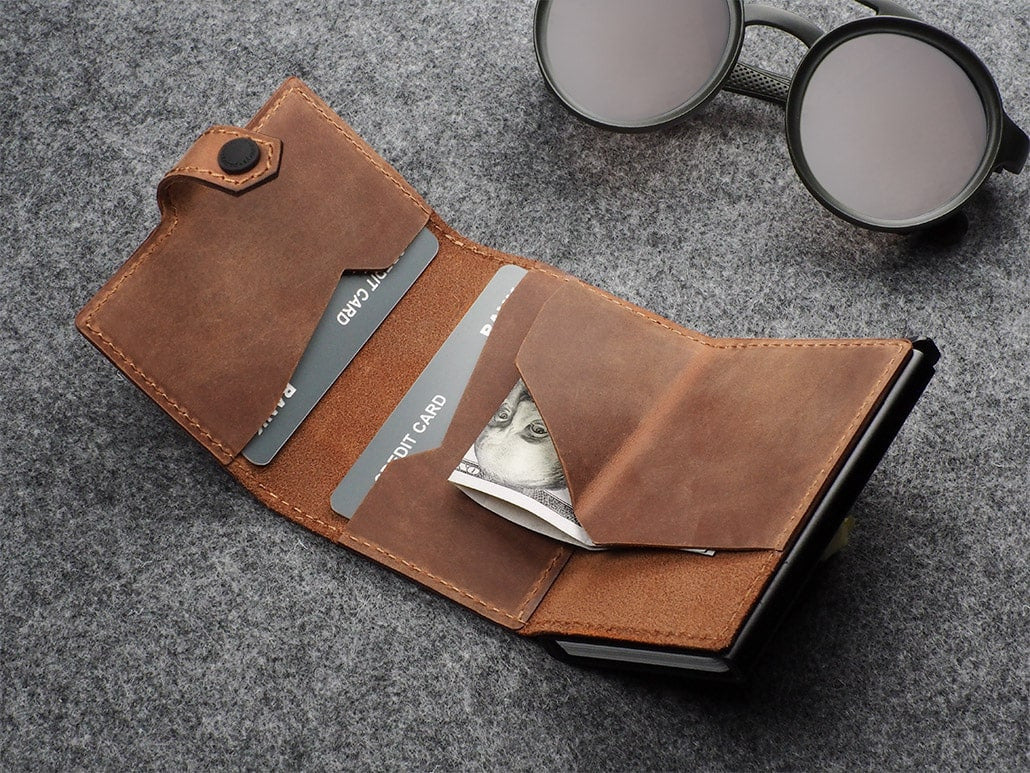 Pularys Hiker Wallet - Hunter Leather #color_Cognac