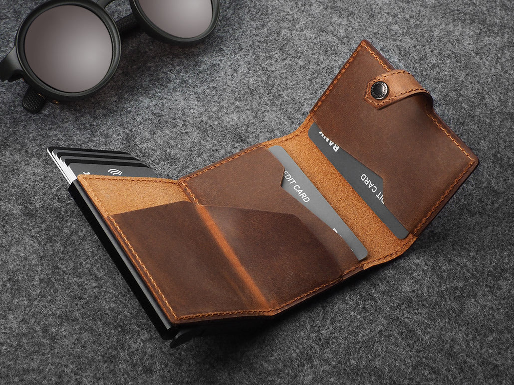 Pularys Hiker Wallet - Saddle Leather #color_Brown