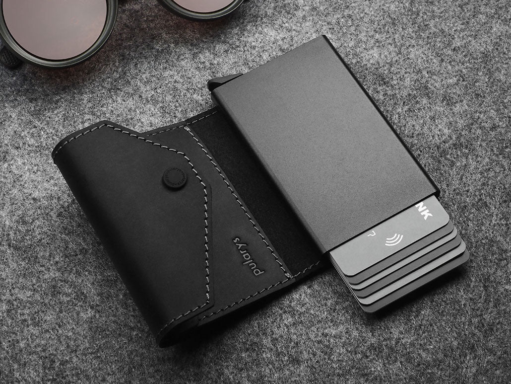 Pularys Porter Go Wallet - Hunter Leather #color_Black