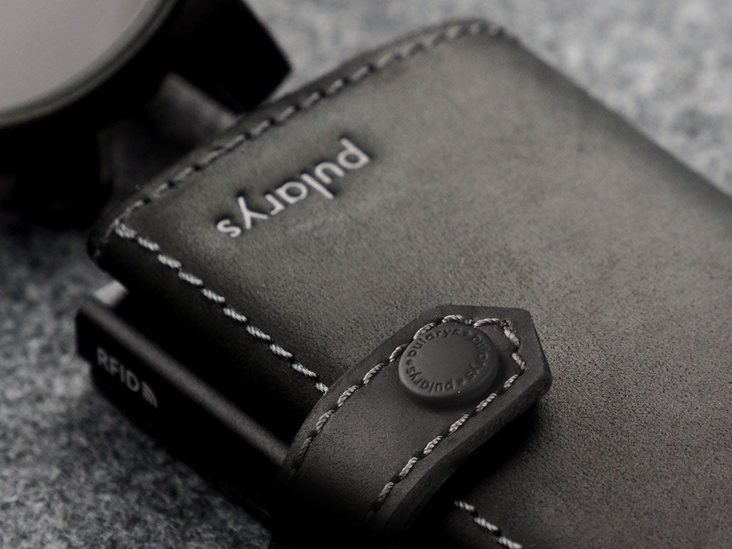 Pularys Hiker Wallet - Hunter Leather #color_Black