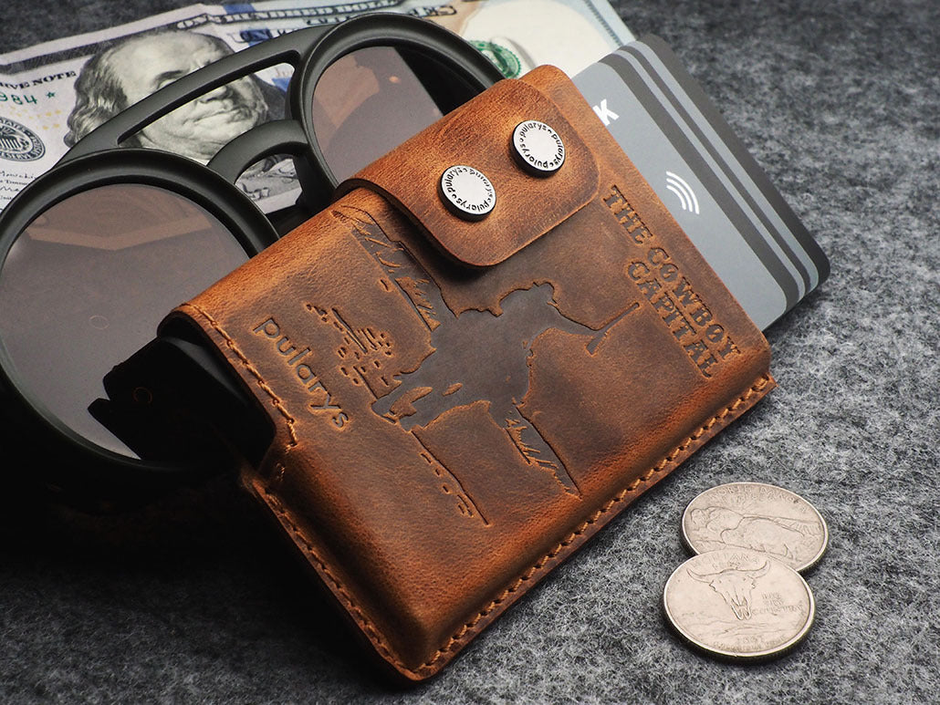 Pularys Funky - The Cowboy Capital Decor Wallet #color_Brown