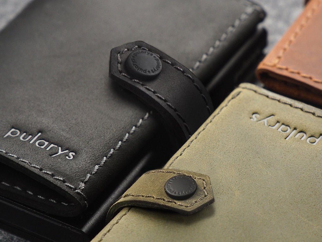 Pularys Hiker Wallet - Hunter Leather #color_Olive