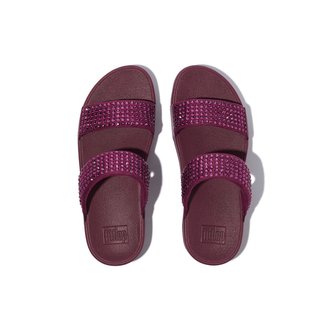Fitflop Lulu Maxi-Crystal Two-Bar Slides