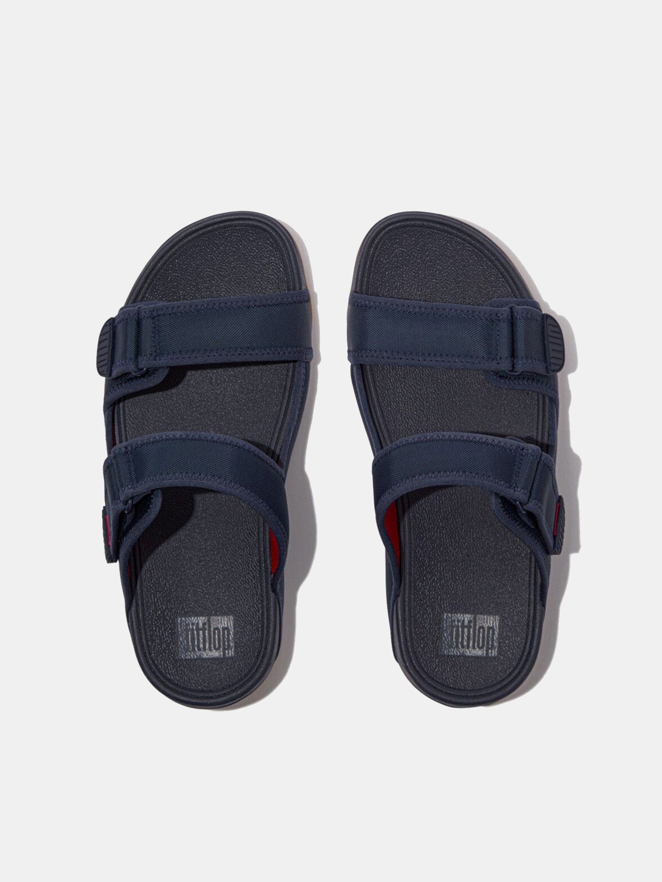 Fitflop Men's Gogh Moc Adjustable Water-Resistant Slides #color_Navy