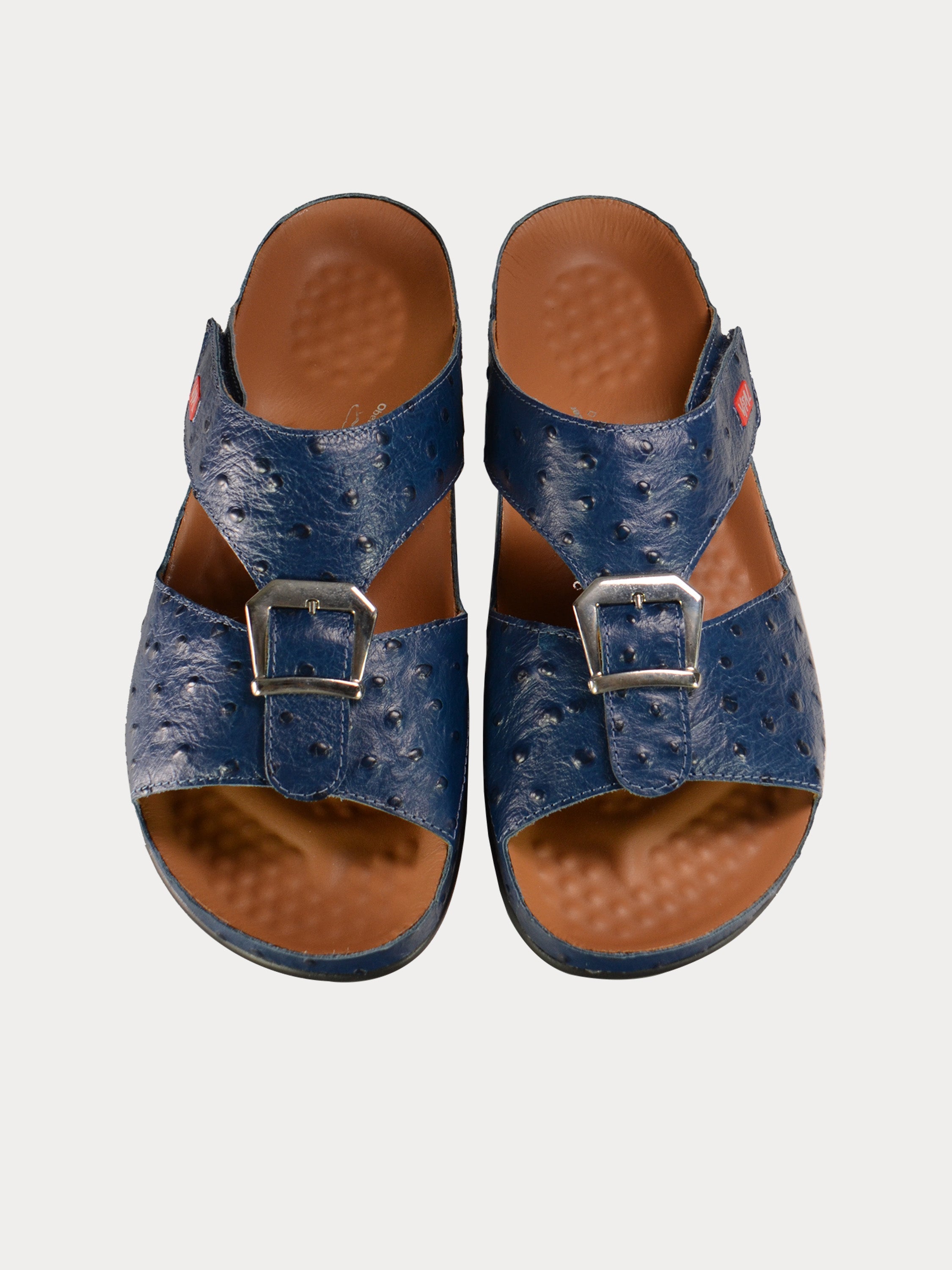 Vital 09058 Men's Buckle Slider Sandals #color_Blue