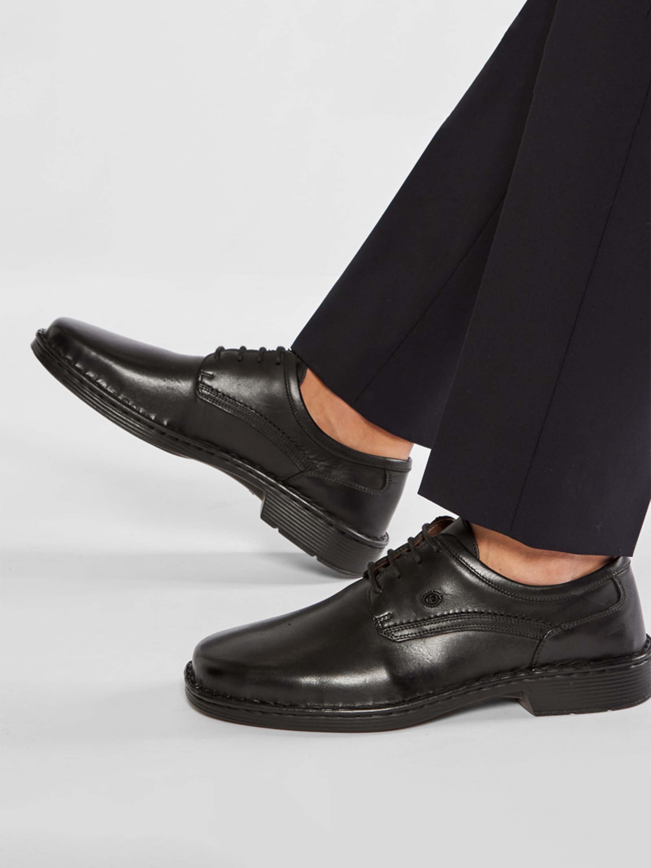 Josef Seibel Talcott Men's Formal Leather Shoes #color_Black