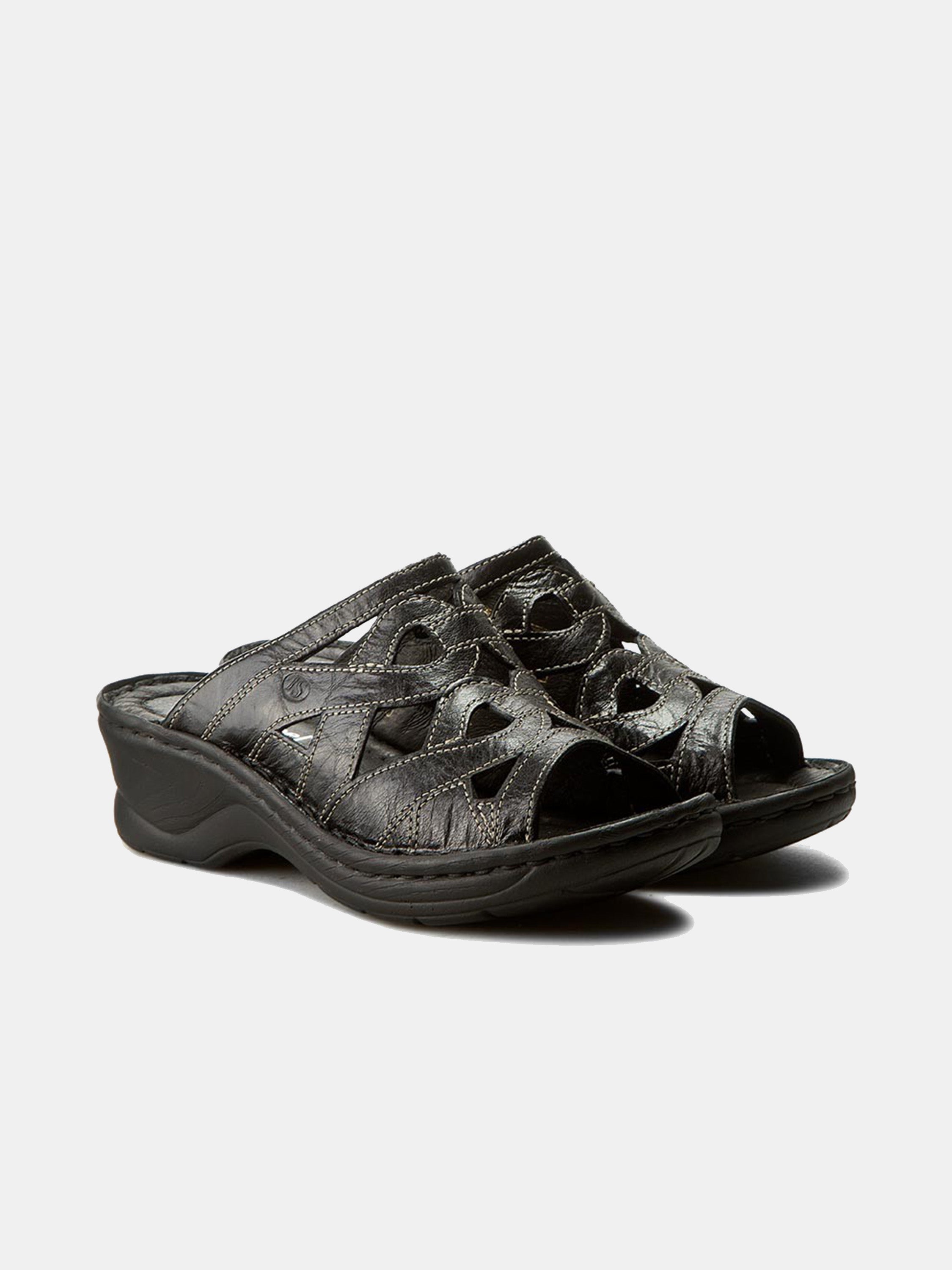 Josef Seibel Women's catalonia 44 Sandals #color_Black
