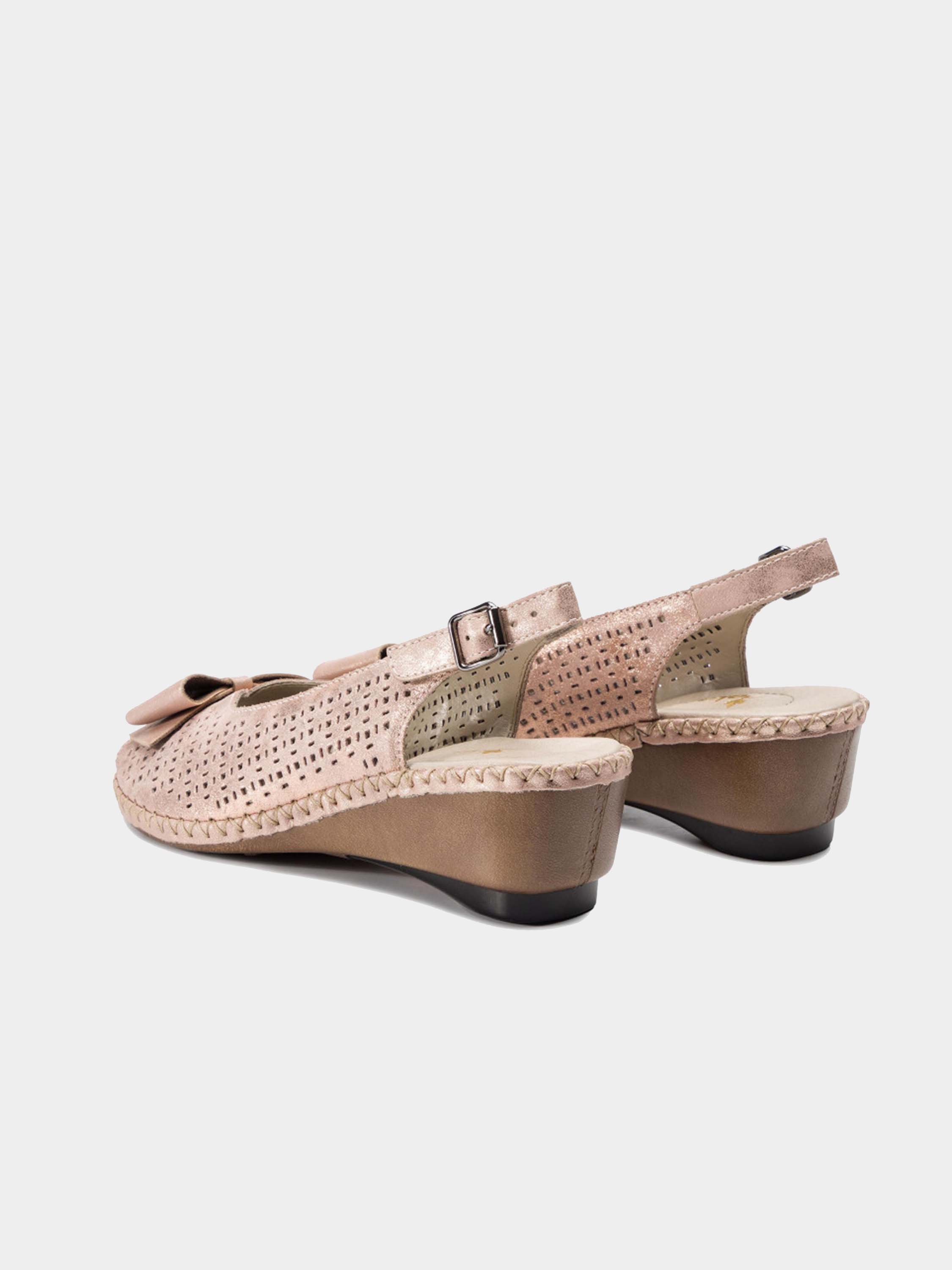 Rieker 66167 Women's Back Strap Sandals #color_Pink