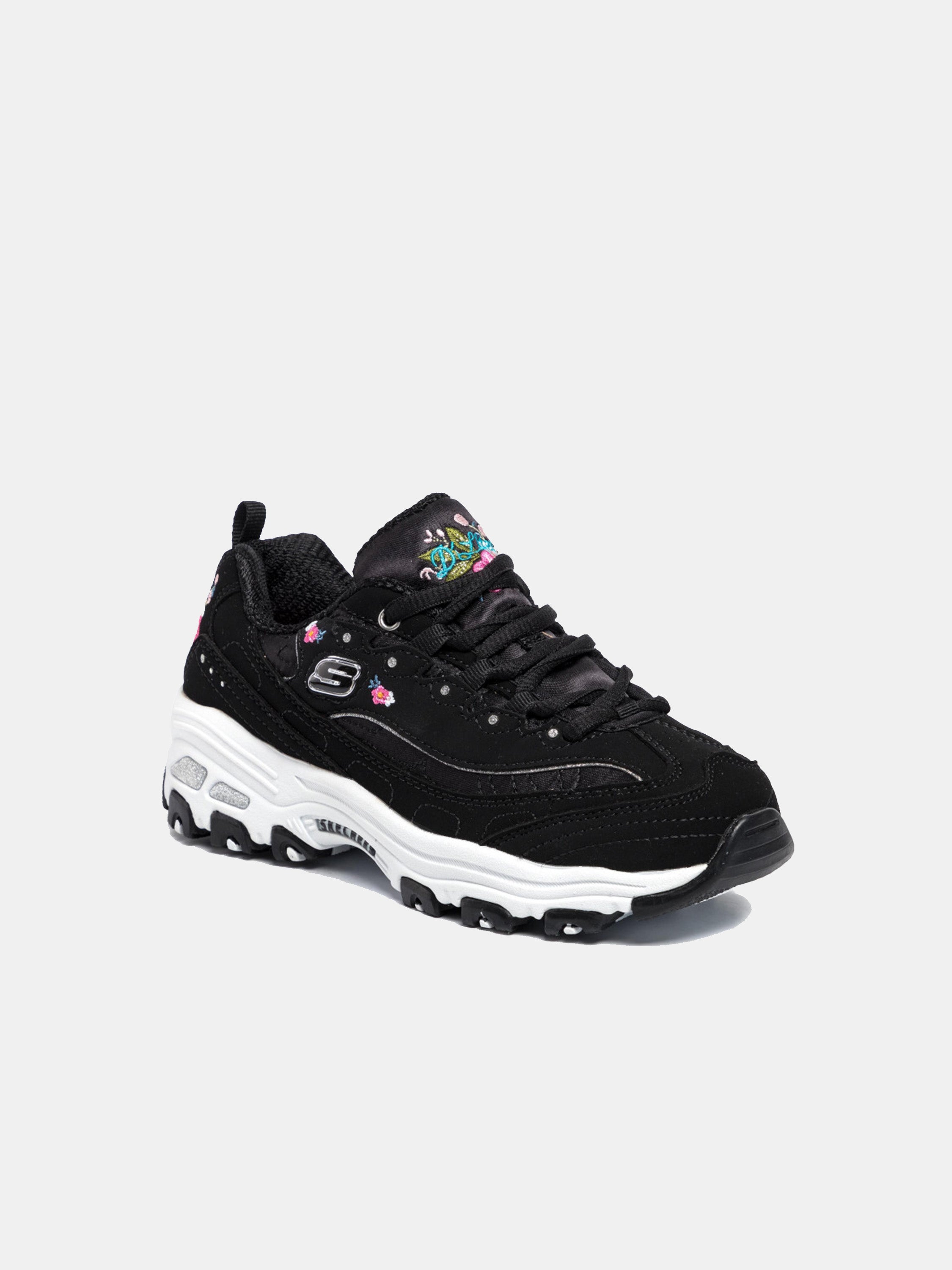 Skechers Girls D'Lites - Bright Blossoms Trainers #color_Black