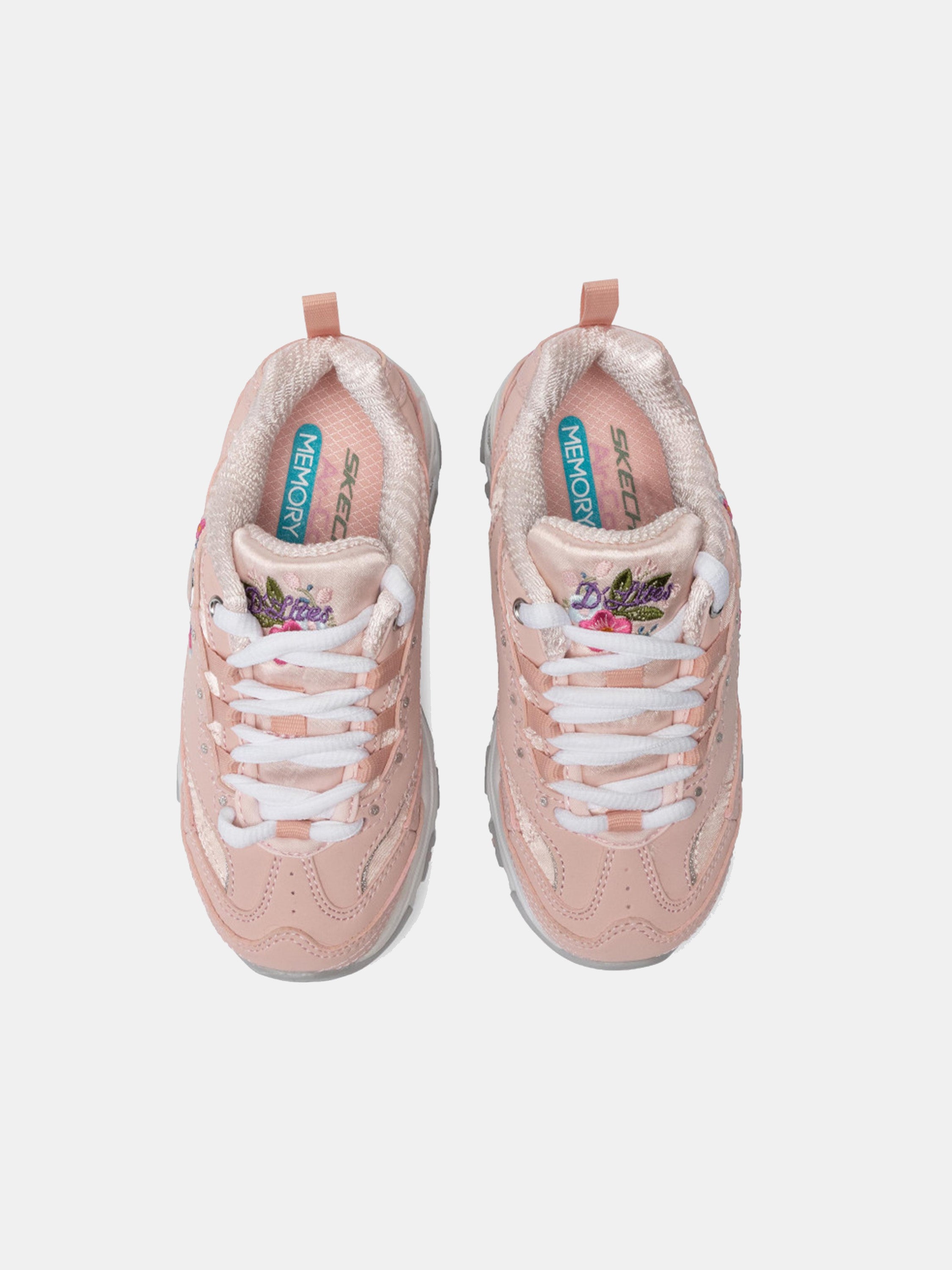Skechers Girls D'Lites - Bright Blossoms Trainers #color_Pink