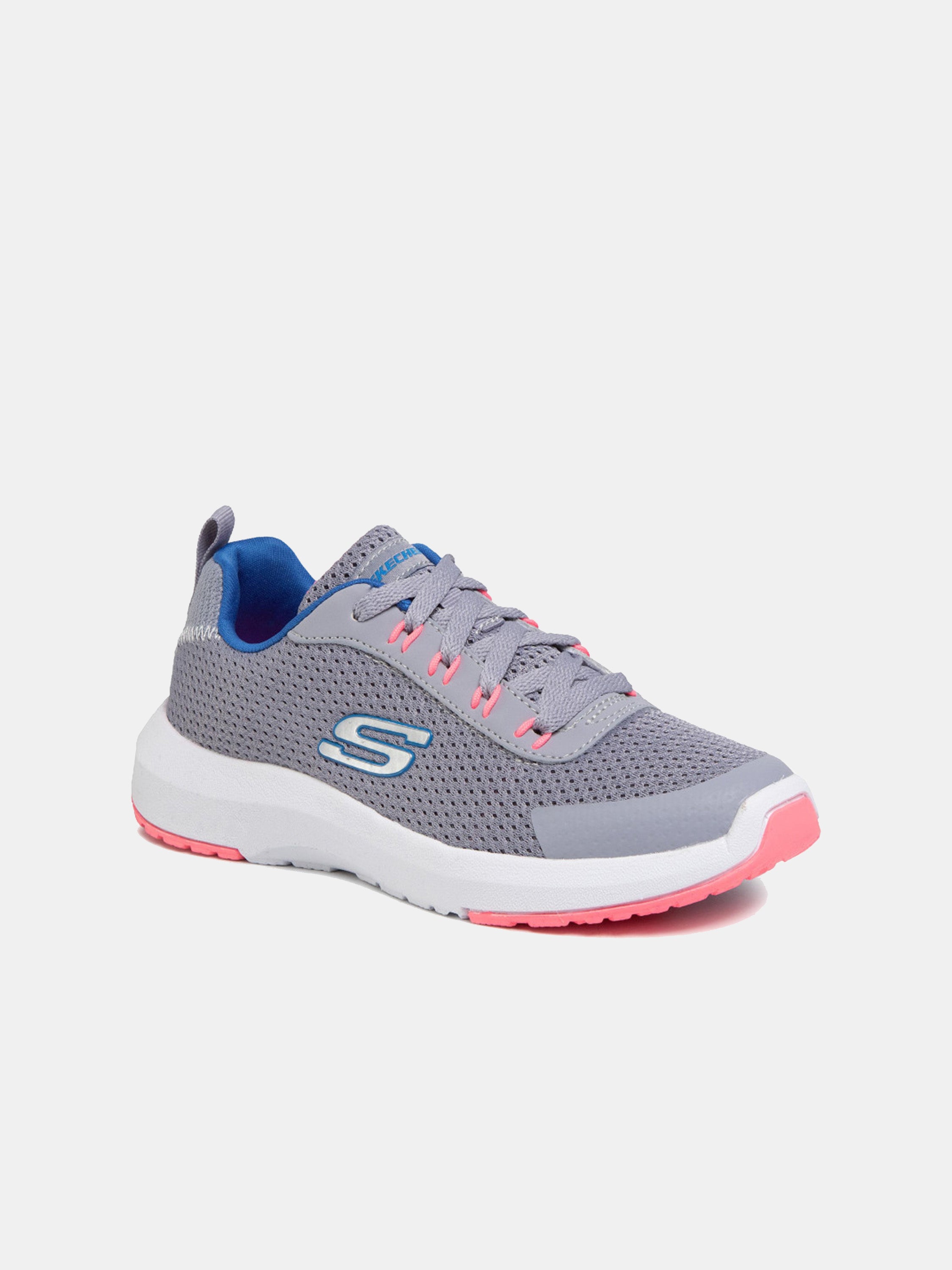 Skechers Girls Dynamic Tread Trainers #color_Gray