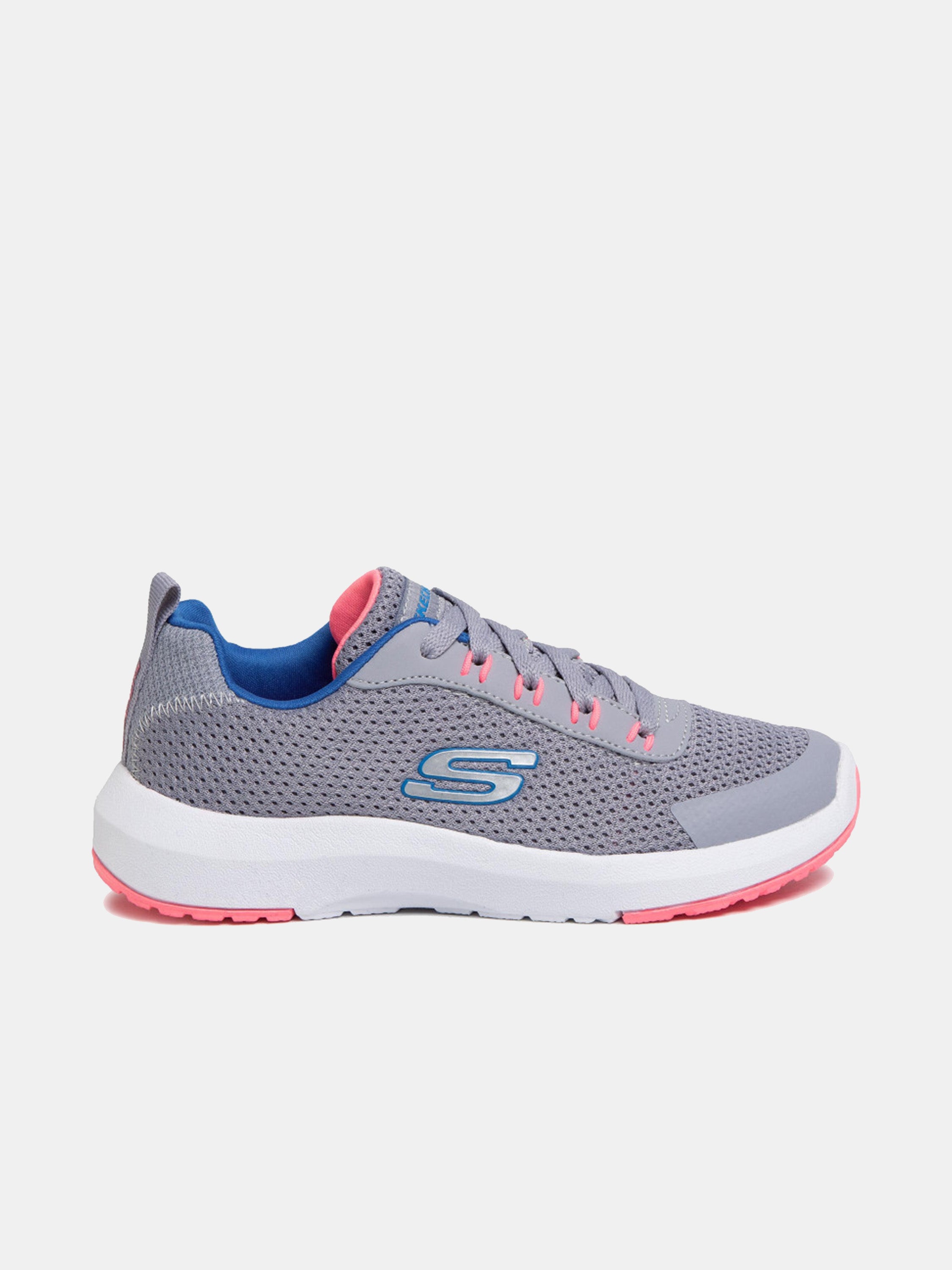 Skechers Girls Dynamic Tread Trainers #color_Gray