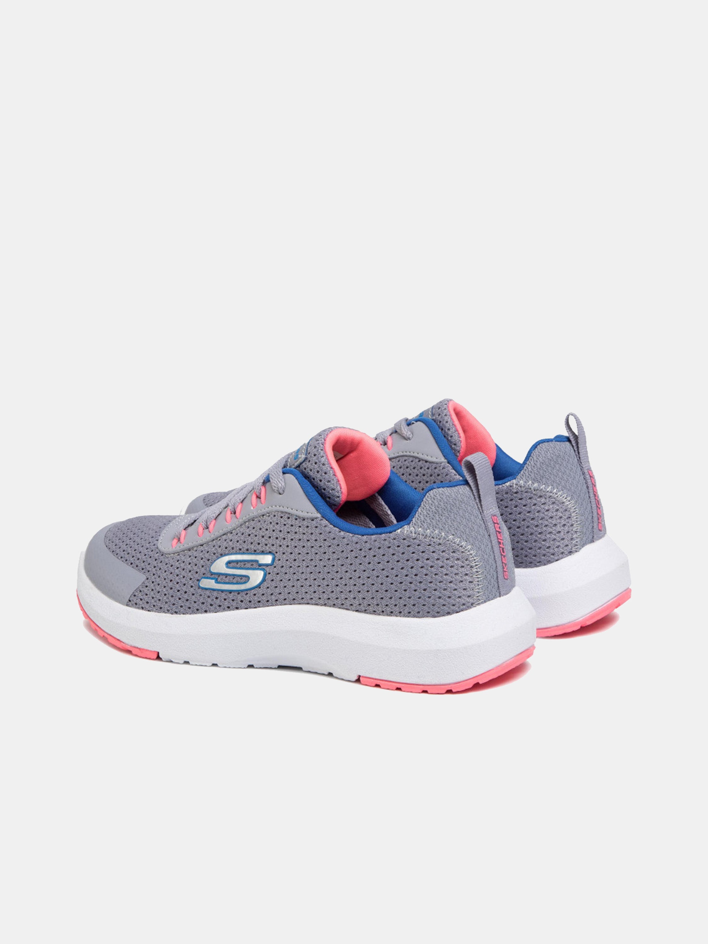 Skechers Girls Dynamic Tread Trainers #color_Gray
