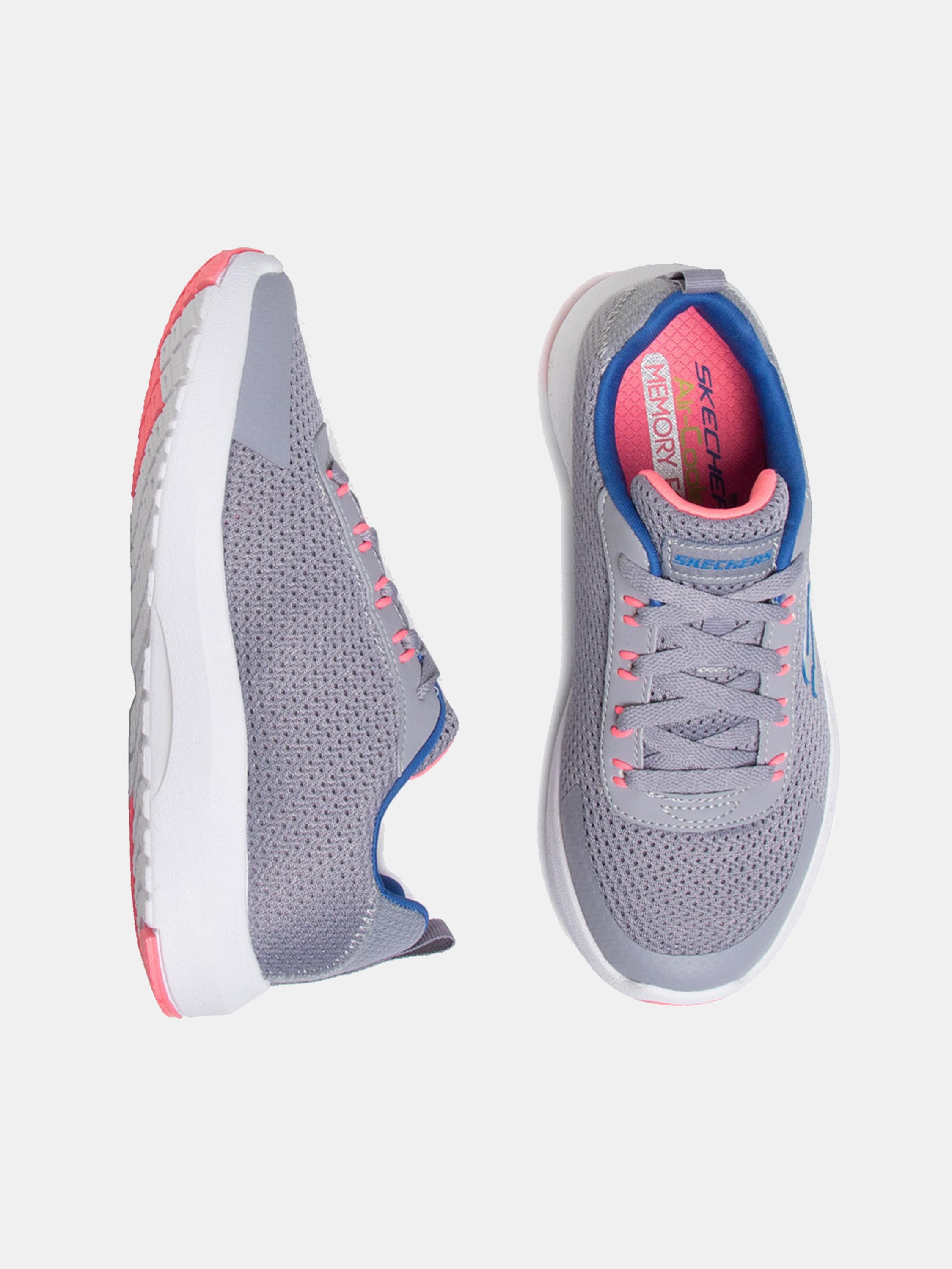 Skechers Girls Dynamic Tread Trainers #color_Gray