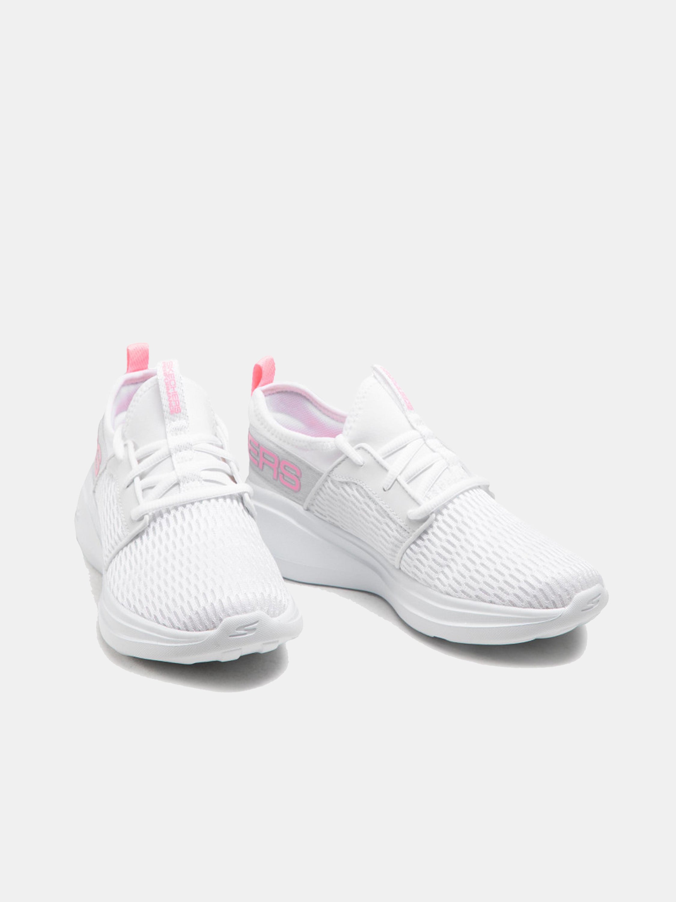 Skechers Women's GOrun Fast - Glimmer Trainers #color_White