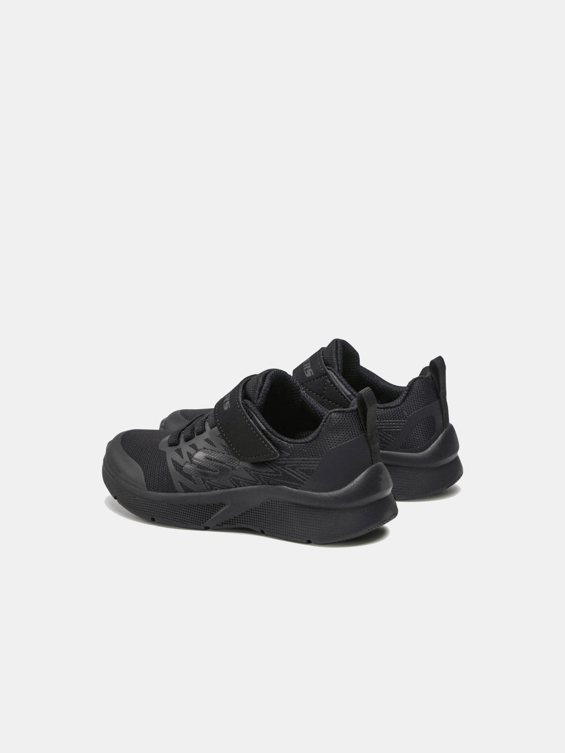 Skechers Microspec- Texlor School Shoes #color_Black