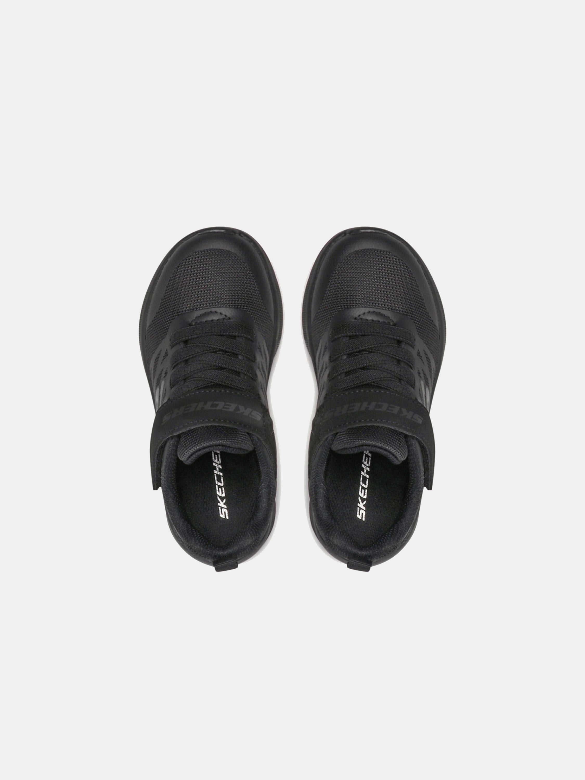 Skechers Microspec- Texlor School Shoes #color_Black