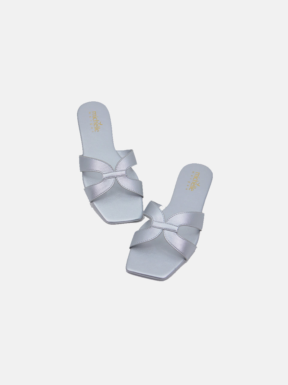 Michelle Morgan 114RJ80B Women's Flat Sandals #color_Silver