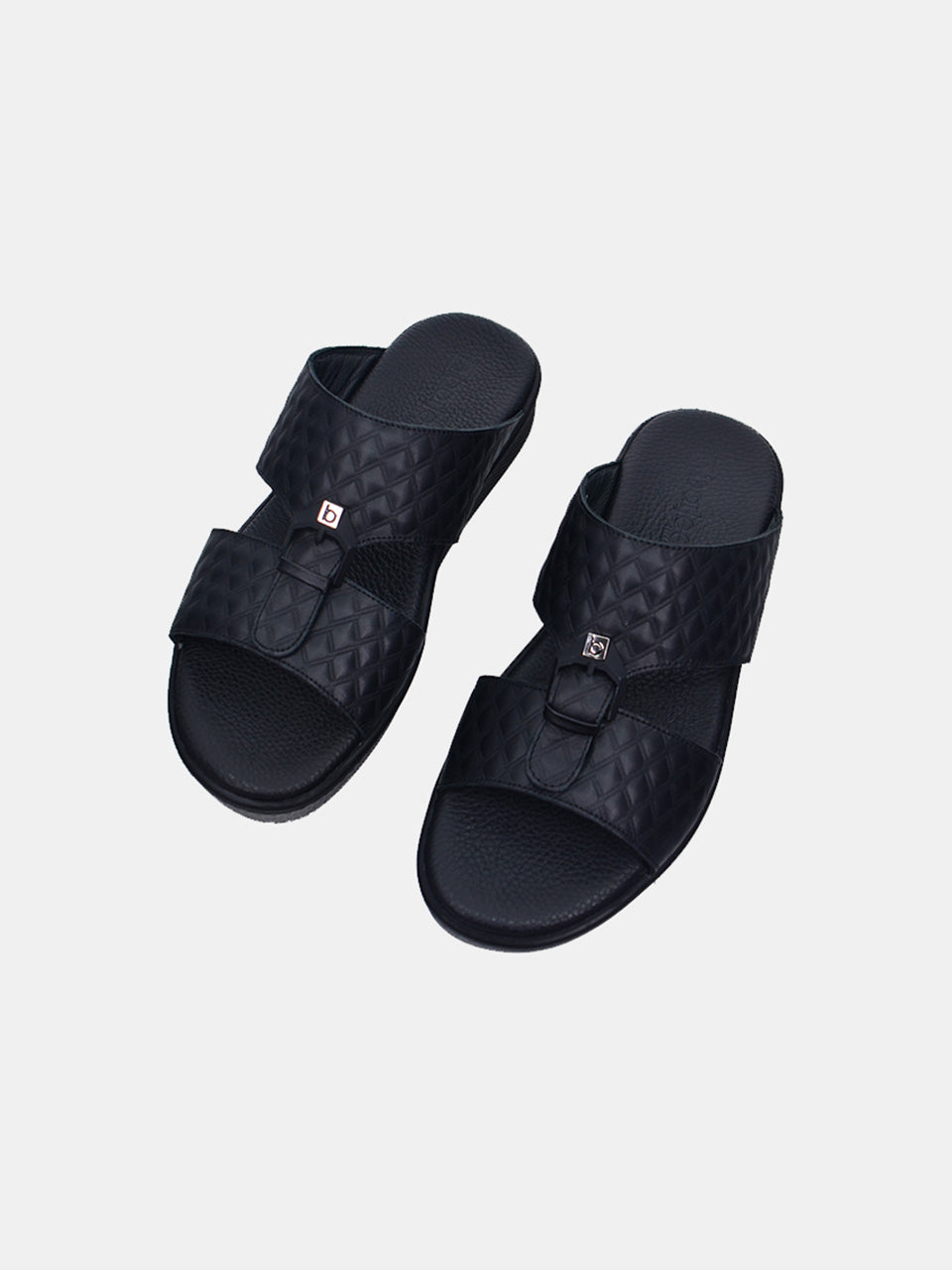 Barjeel Uno B-09 Boys Arabic Sandals #color_Black