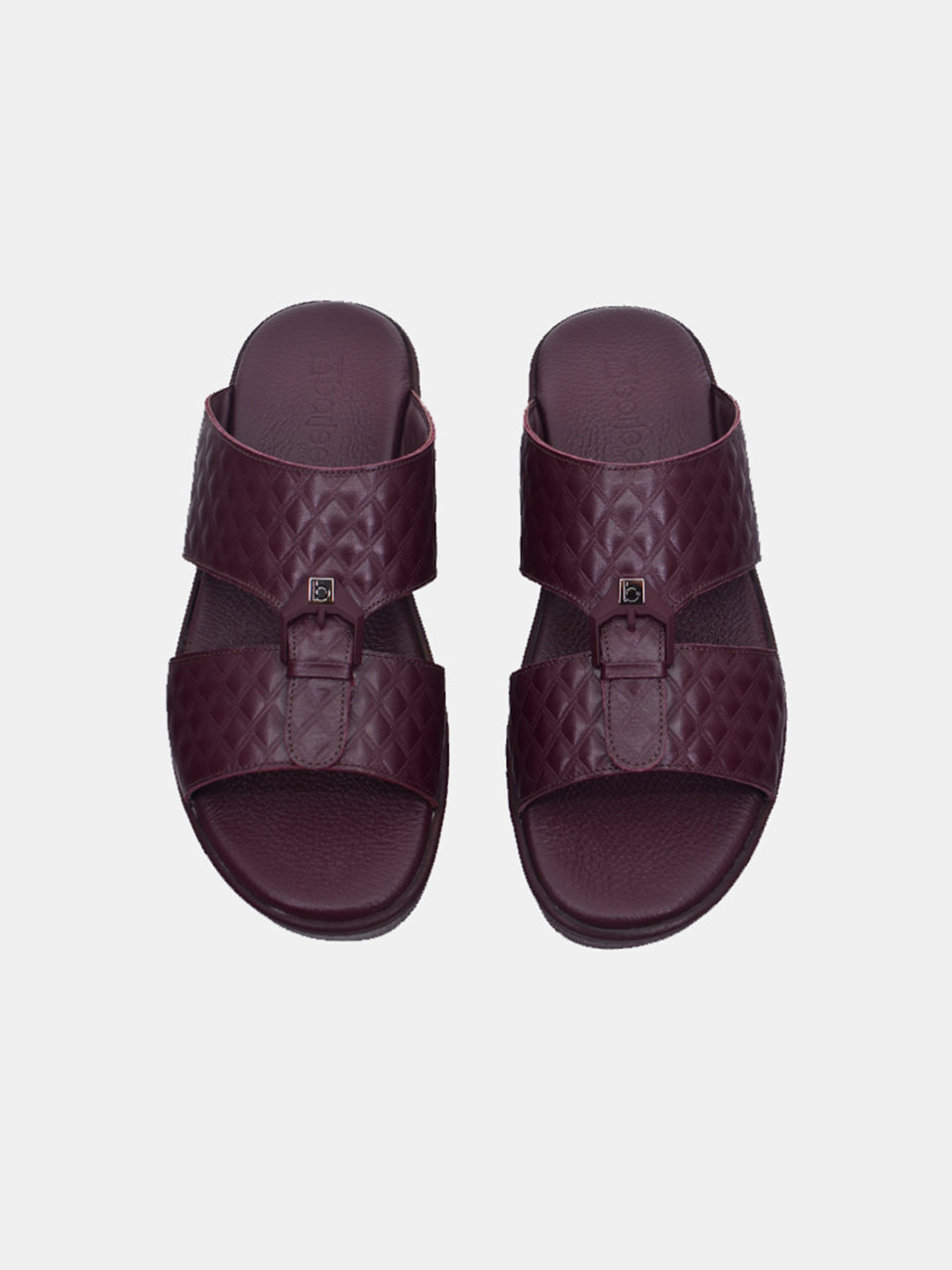 Barjeel Uno B-09 Men's Arabic Sandals #color_Red