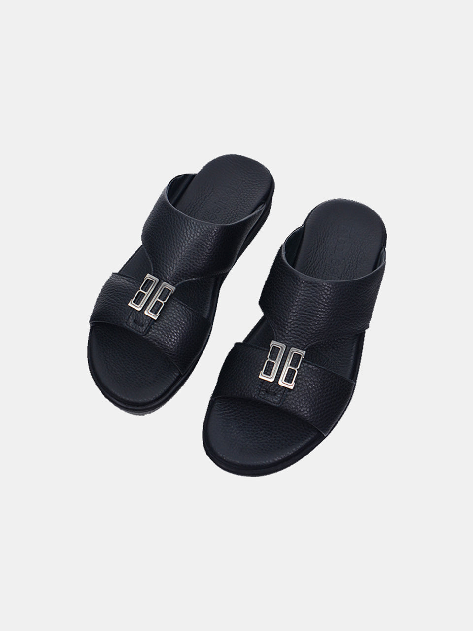 Barjeel Uno SP1-012 Men's Arabic Sandals #color_Black